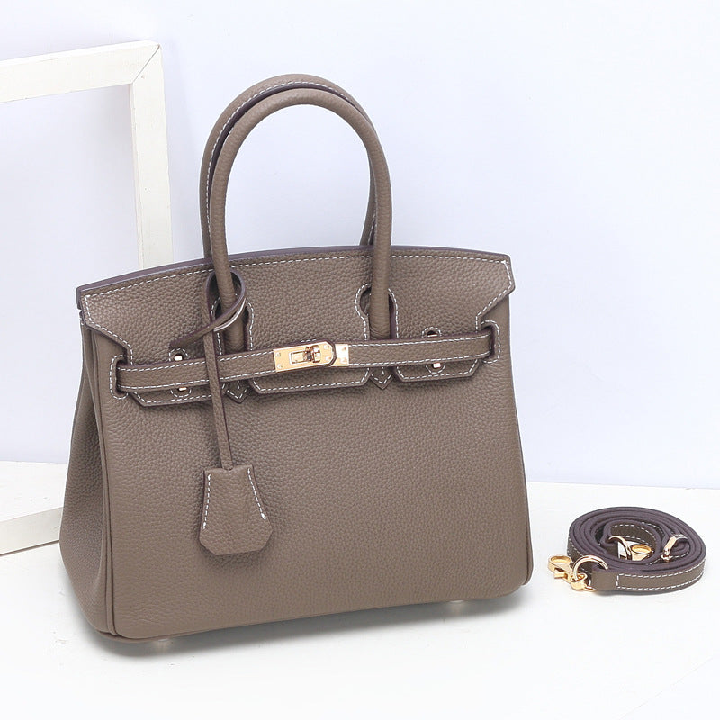 Women's Grain First Layer Cowhide Genuine Leather Handbags