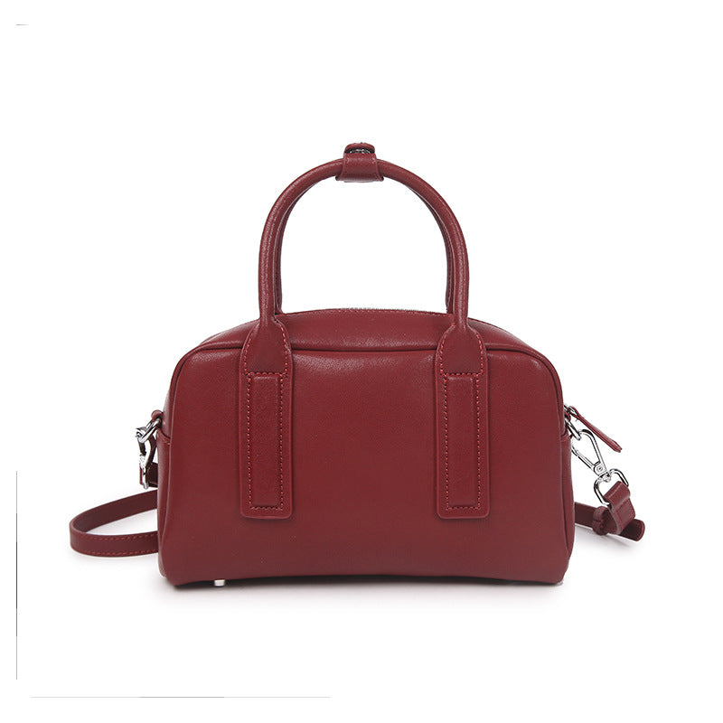 Women's Genuine Leather High-grade Boston Design Commuter Crossbody Bags