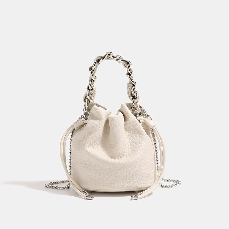 Women's Sier Chain Fashion Leather Niche Design Handbags