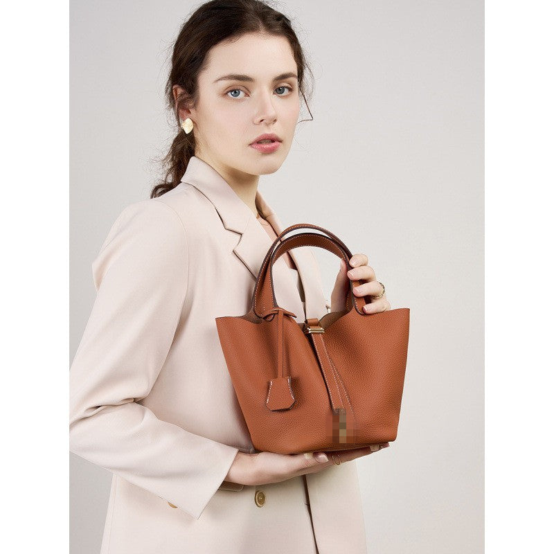 Women's Basket Genuine Leather Mummy Bridal Wedding Handbags