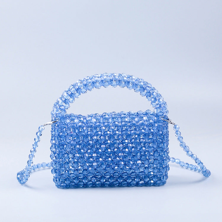 Summer Handmade Acrylic Beaded Weave Fashion Crossbody Bags