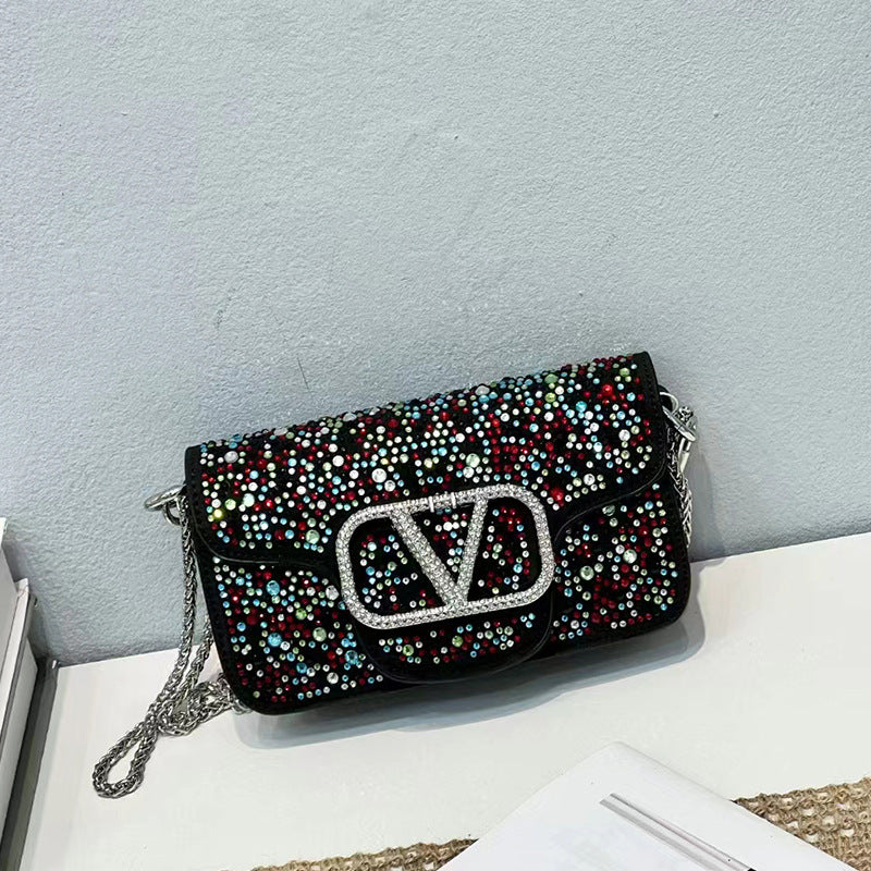 Women's Diamond Fashion High-grade Portable Popular Shoulder Bags