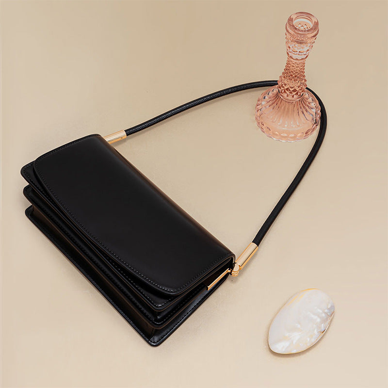 Women's Genuine Leather Summer Korean Style Baguette Shoulder Bags