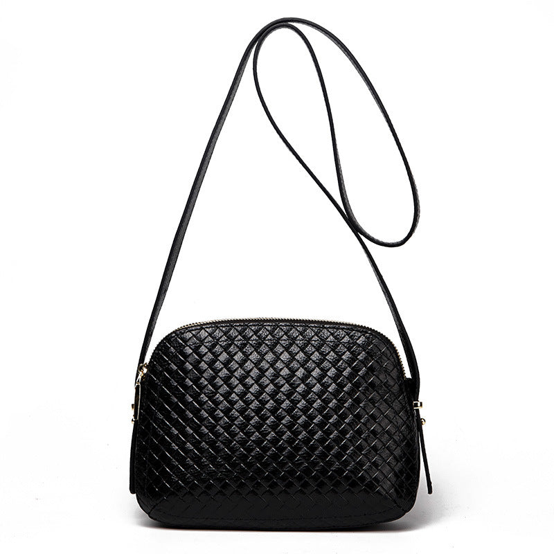 Women's Authentic Leather Weave Fashion Cattlehide Mom Bags