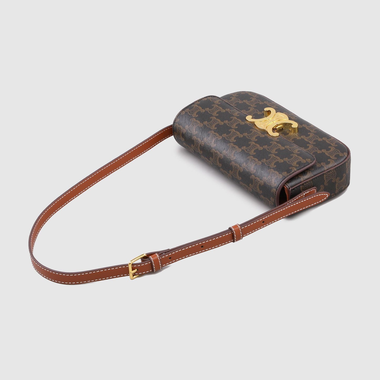 Women's Genuine Leather Arc Baguette Retro Classic Armpit Bags