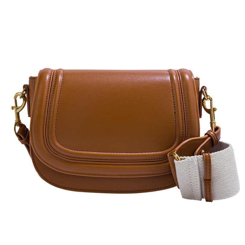 Women's Z Saddle Wide Strap Underarm Flip Crossbody Bags