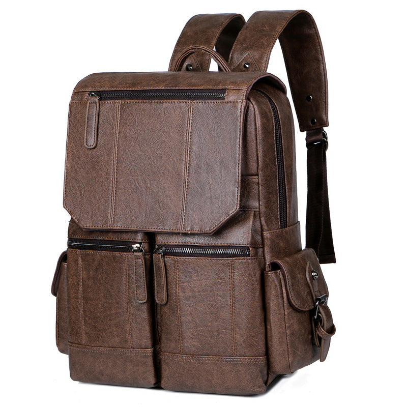 Men's High-grade Leather Vintage Large Capacity Business Backpacks