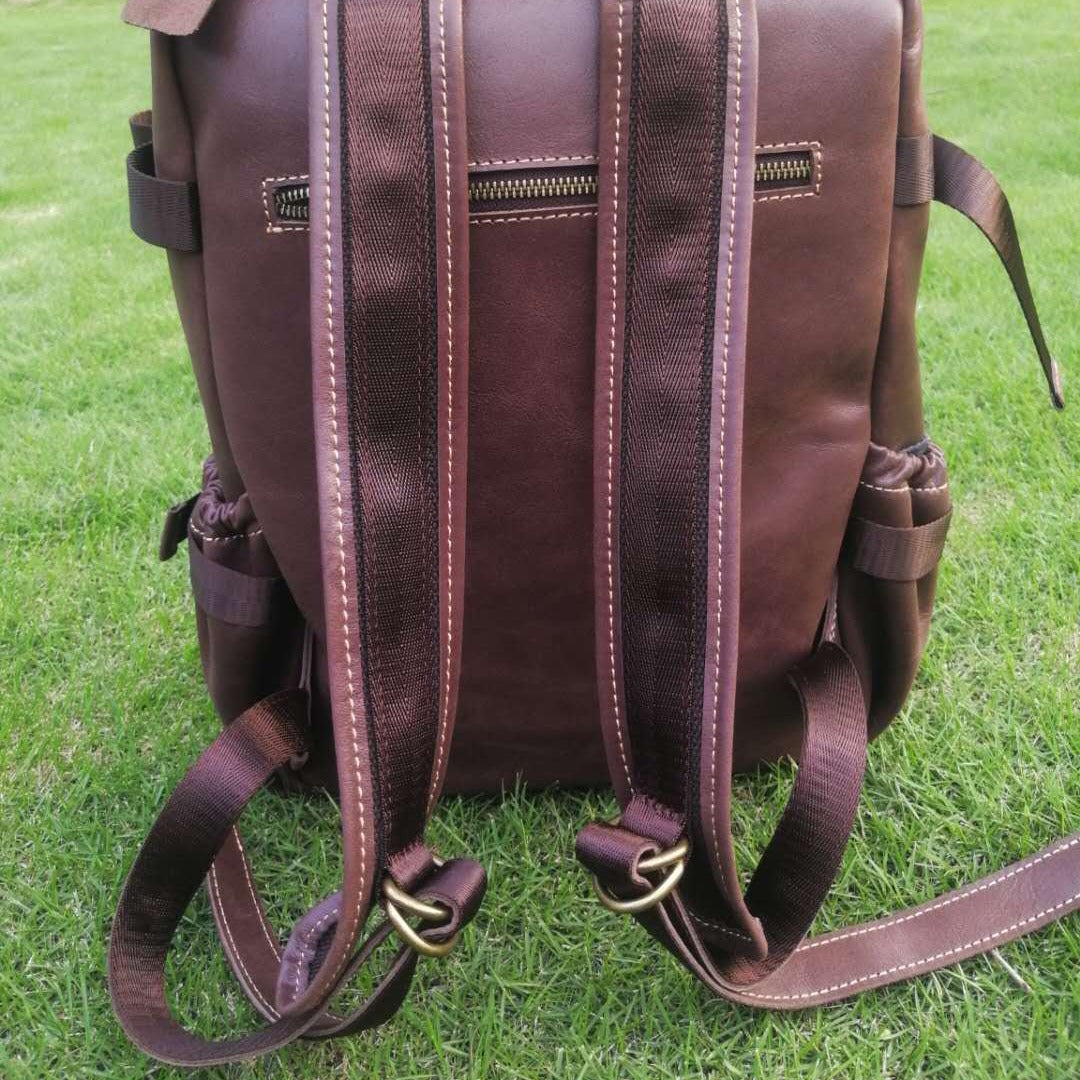 Women's & Men's & First Layer Cowhide Business Computer Backpacks