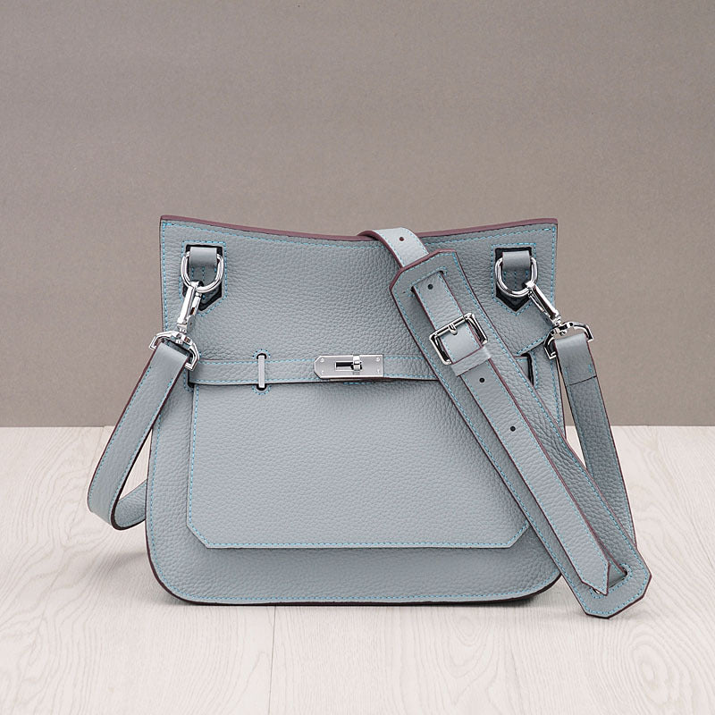 Leather Trendy Fashion Litchi Pattern Top Crossbody Bags