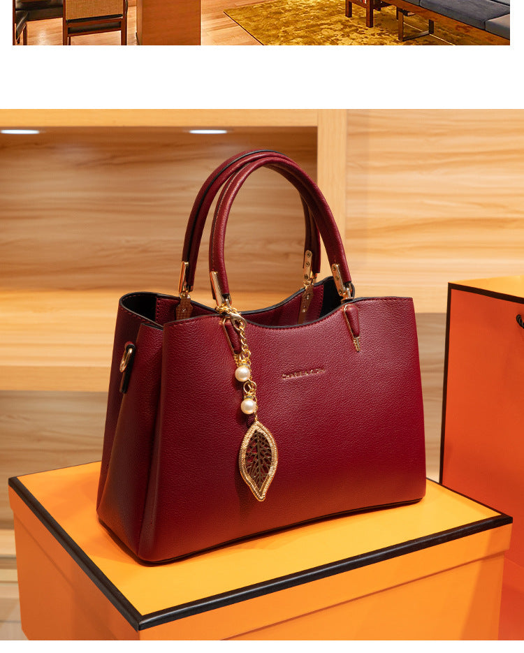 Women's Red Bridal Fashion Large Capacity Niche Handbags