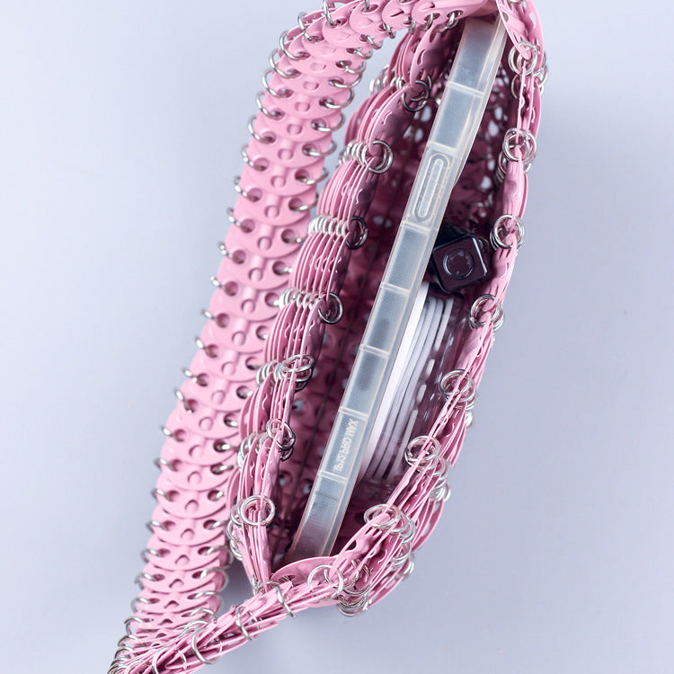 Women's Spray Paint Metal Sequins Handmade Handbags