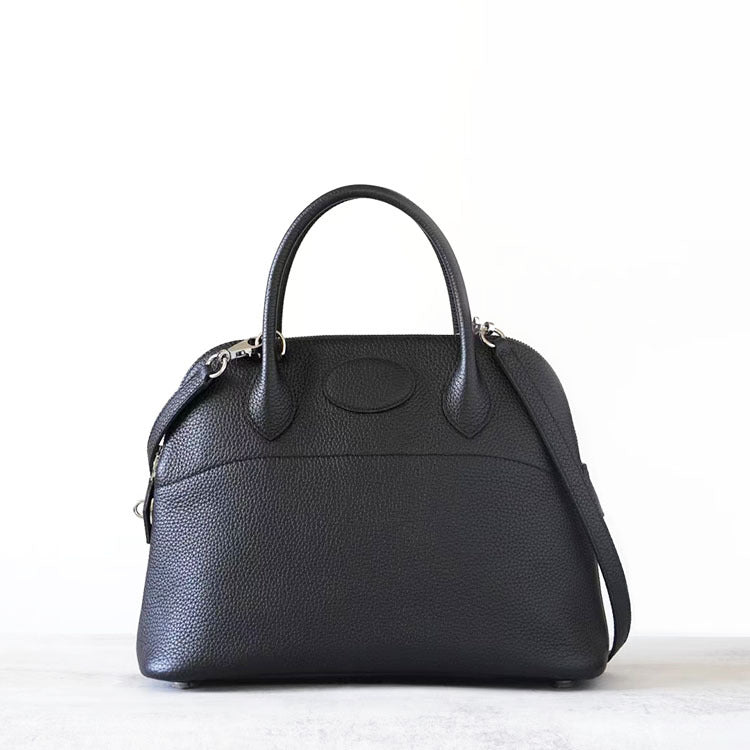 Half Handmade First Layer Cowhide Bowling Crossbody Bags