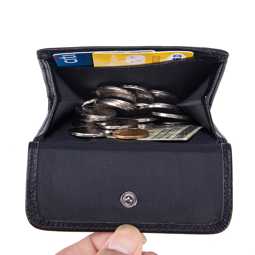 Women's Genuine Leather Short High-grade Storage First Ladies Wallets