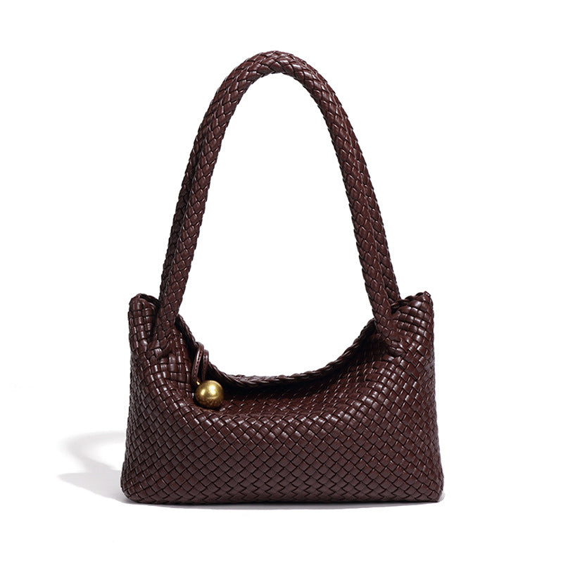 Capacity Commuter High-grade Woven Portable Soft Shoulder Bags