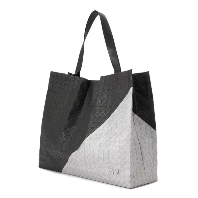 Geometric Diamond Pattern Silicone Check Lifetime Shoulder Bags