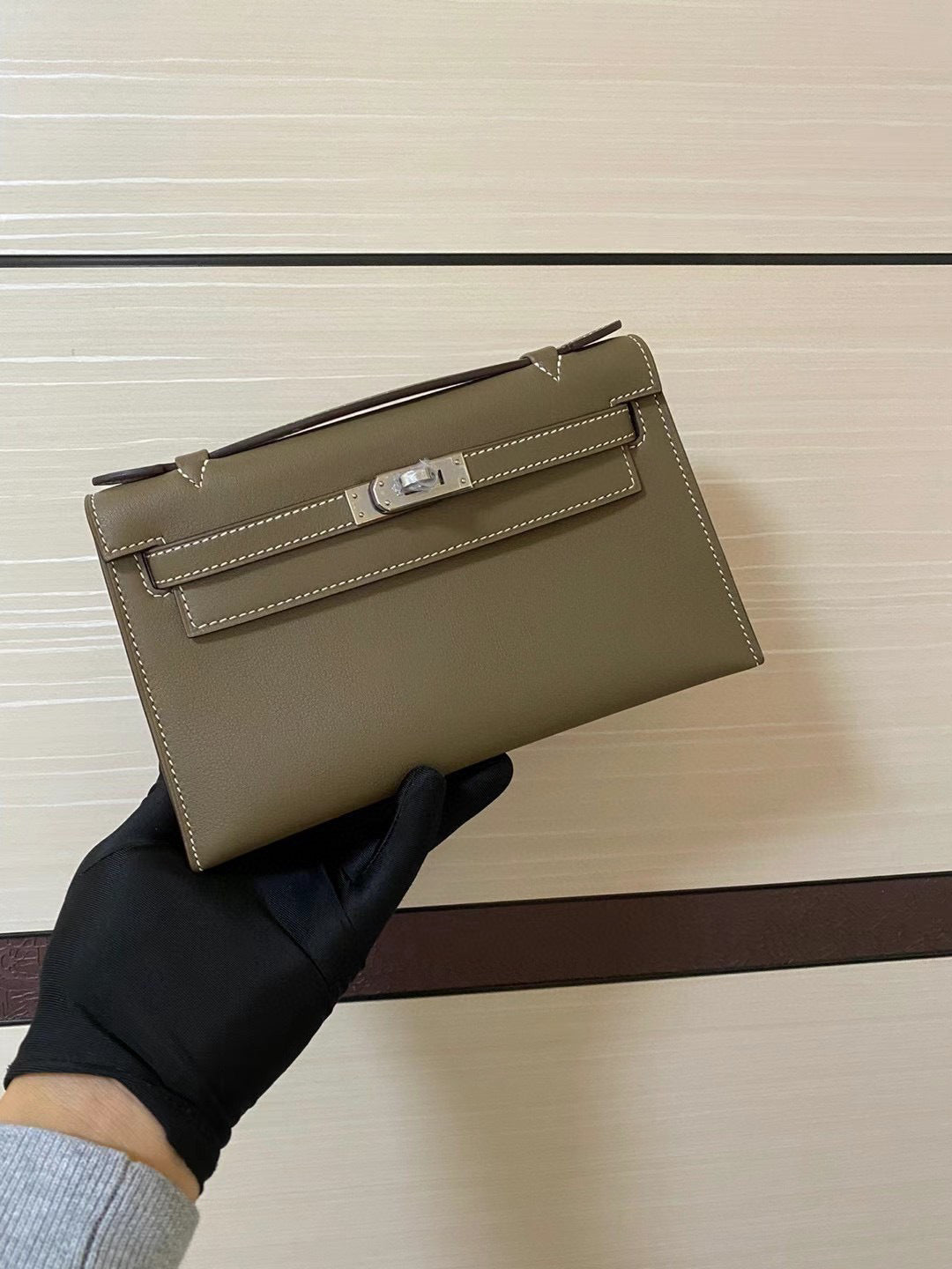 Handmade Wax Line Cowhide Mini Advanced Handbags
