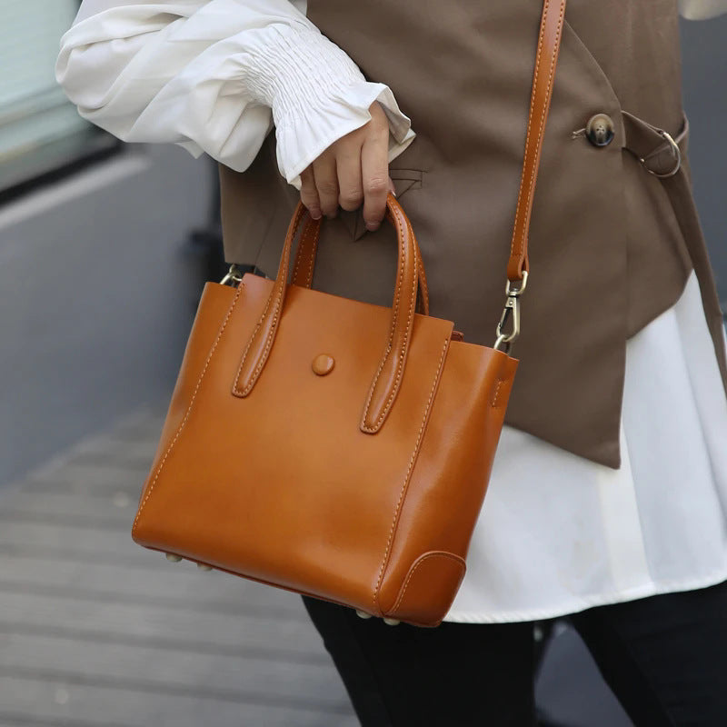 Genuine Leather Portable Large Capacity Versatile Bags