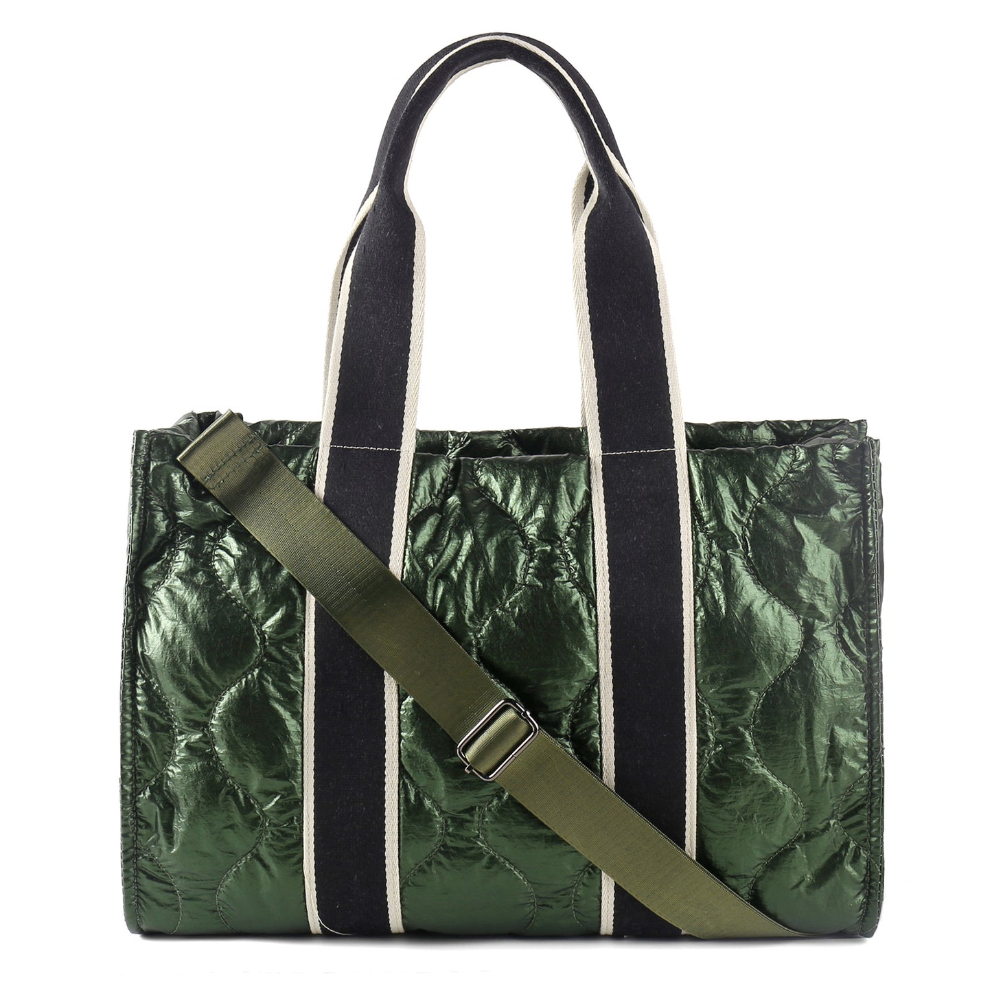 Women's Shiny Down Large Capacity Stitching Texture Shoulder Bags