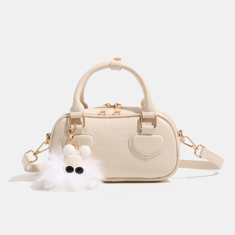 Women's Trendy Sweet Solid Color Pillow Cute Crossbody Bags
