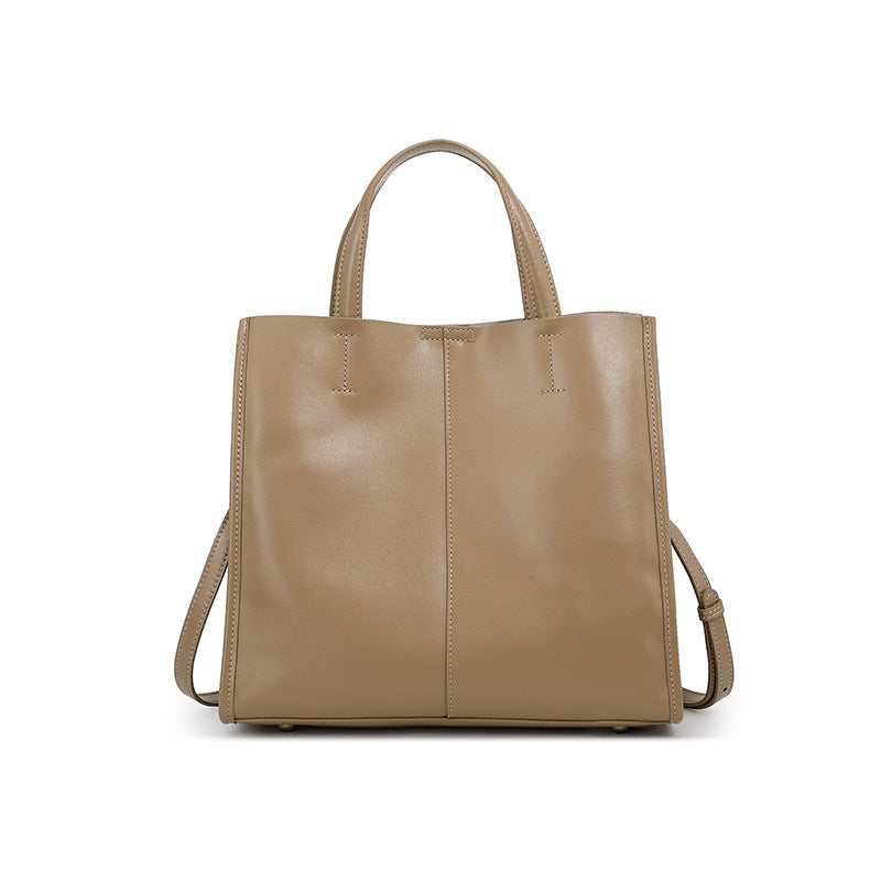 Vintage Top Layer Cowhide One Genuine Handbags