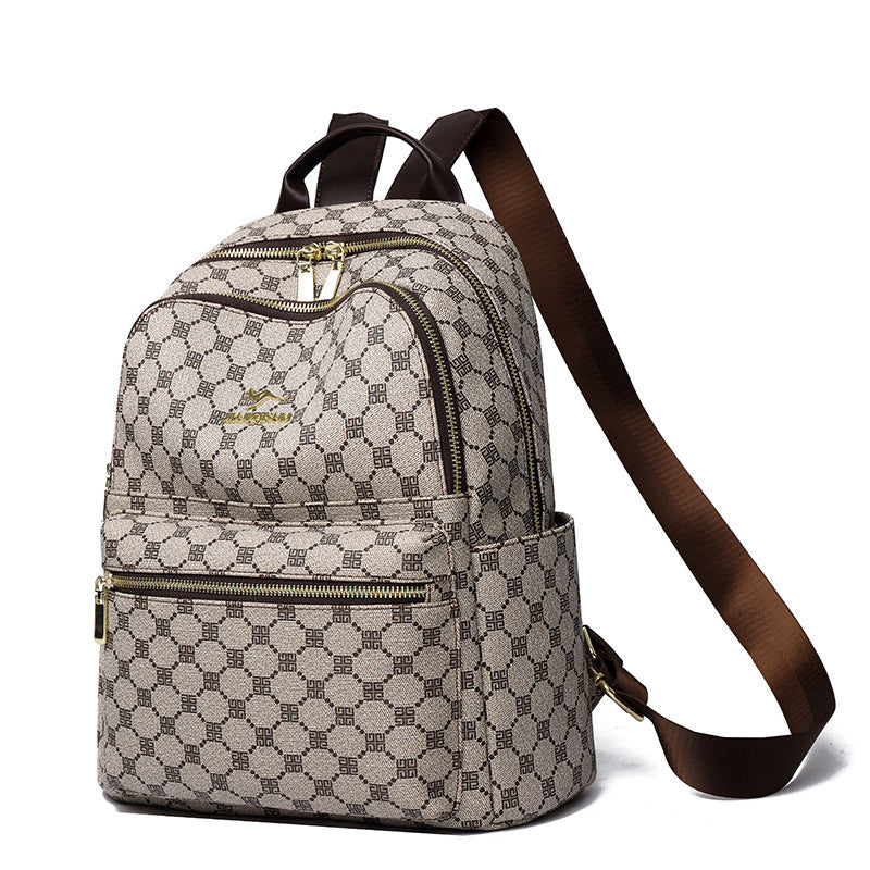 Women's Korean Printed Stylish Versatile Large Capacity Backpacks
