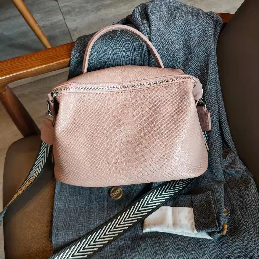 Women's Portable Versatile Soft Leather Large Capacity Shoulder Bags