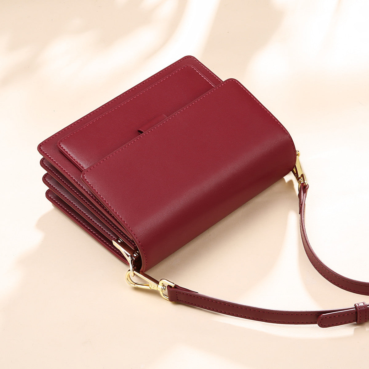Women's Summer Trendy Genuine Leather File Crossbody Bags