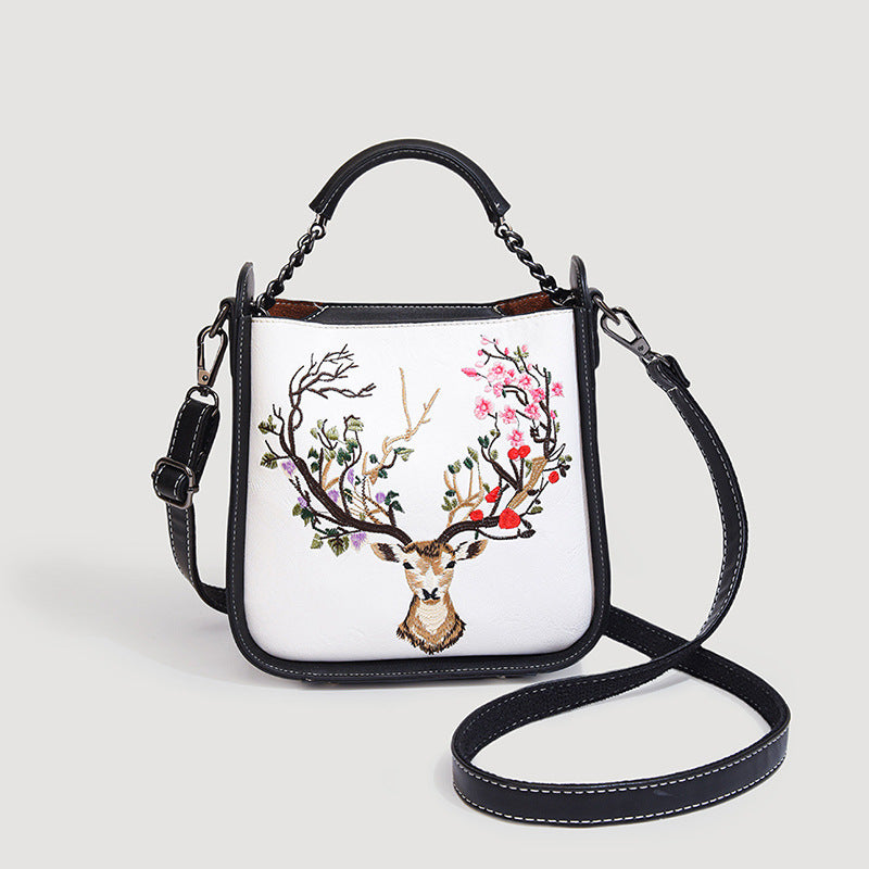 Women's Retro Chinese Style Embroidery Pattern With Crossbody Bags