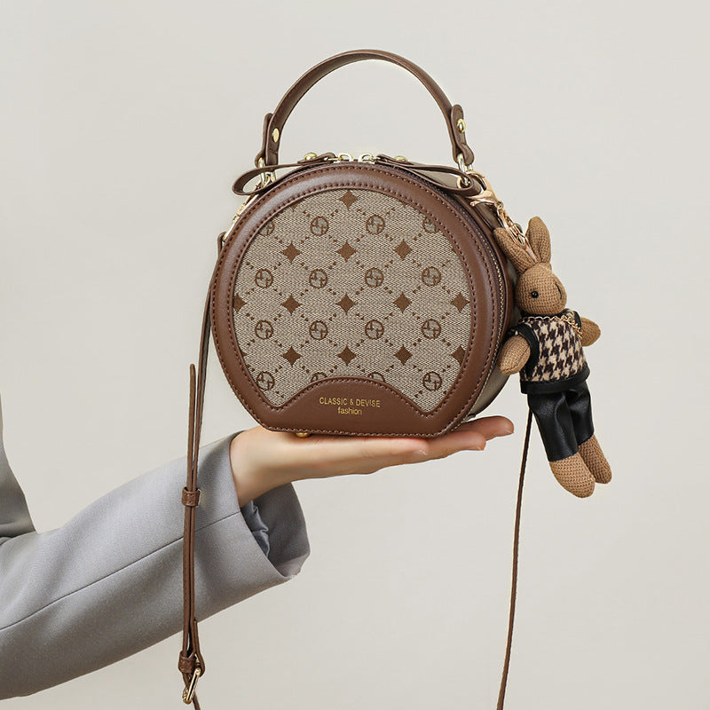 Women's Affordable Luxury Fashion High Sense Round Crossbody Bags