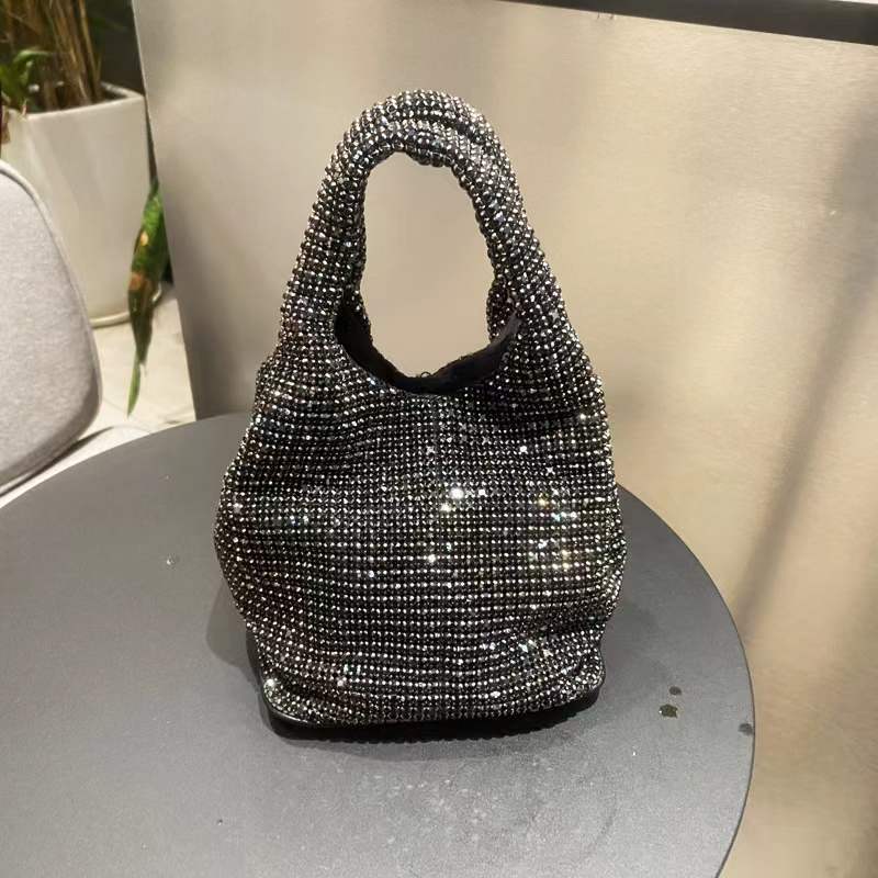 Rhinestone Hard Bottom Shaping Quality Vest Shoulder Bags