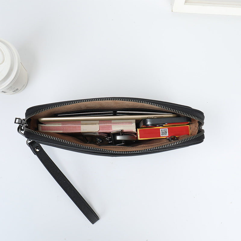Men's Clutch Envelope Business Commute Layer Cowhide Bags