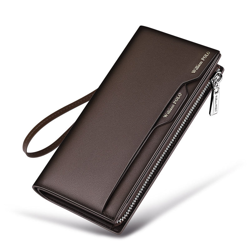 Men's Genuine Leather High-grade Long Cowhide Driving License Men's Wallets
