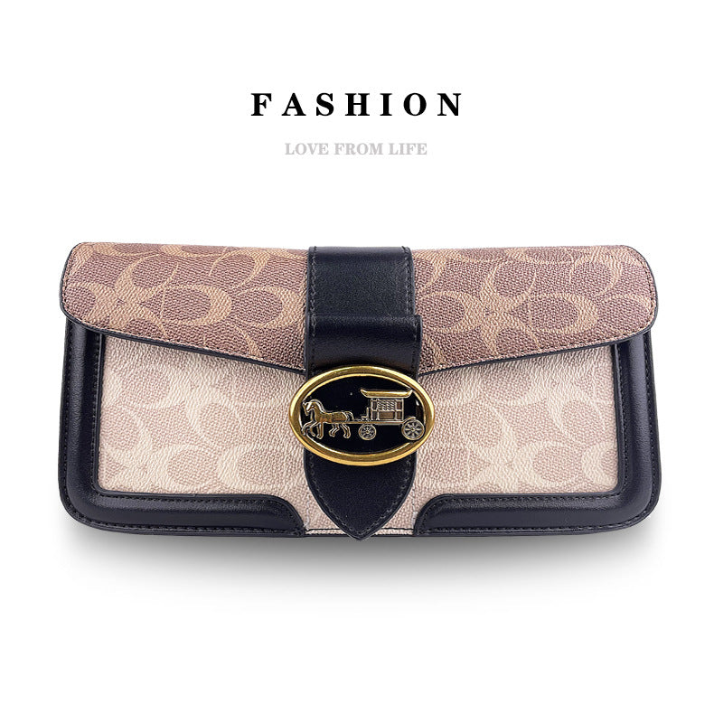 Design Underarm Baguette Presbyopic Trendy Contrast Shoulder Bags