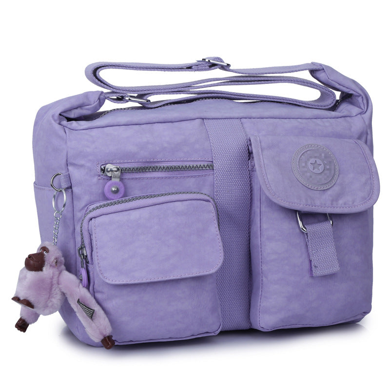 Women's Glamorous Distribution Monkey Large Nylon Crossbody Bags