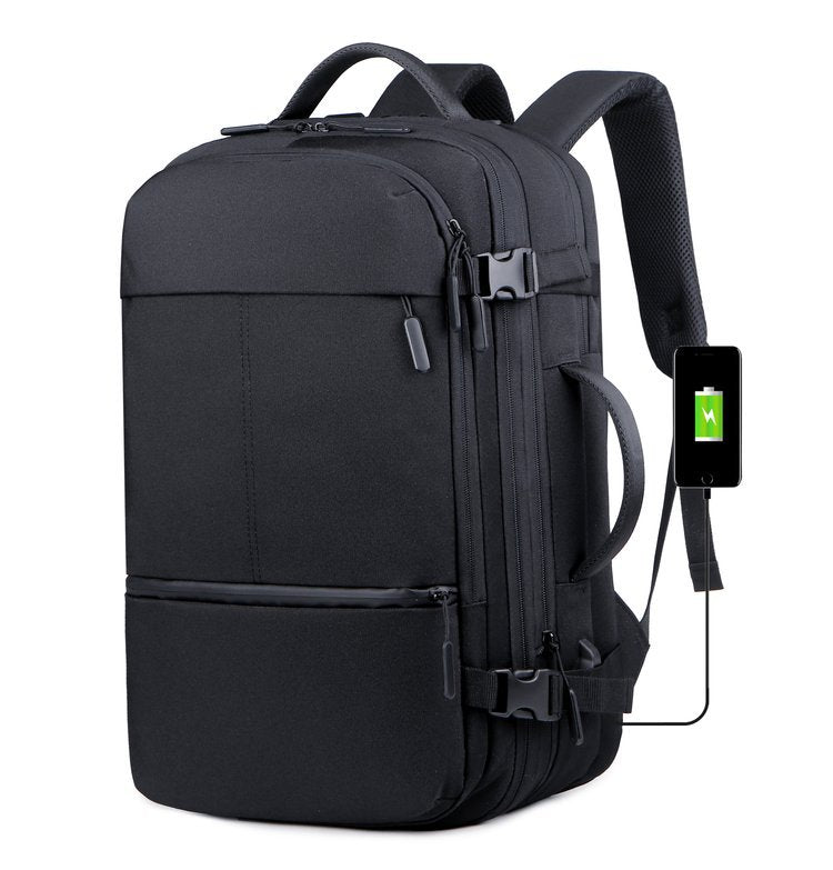 Elegant Men's Capacity Waterproof Decompression Expansion Backpacks