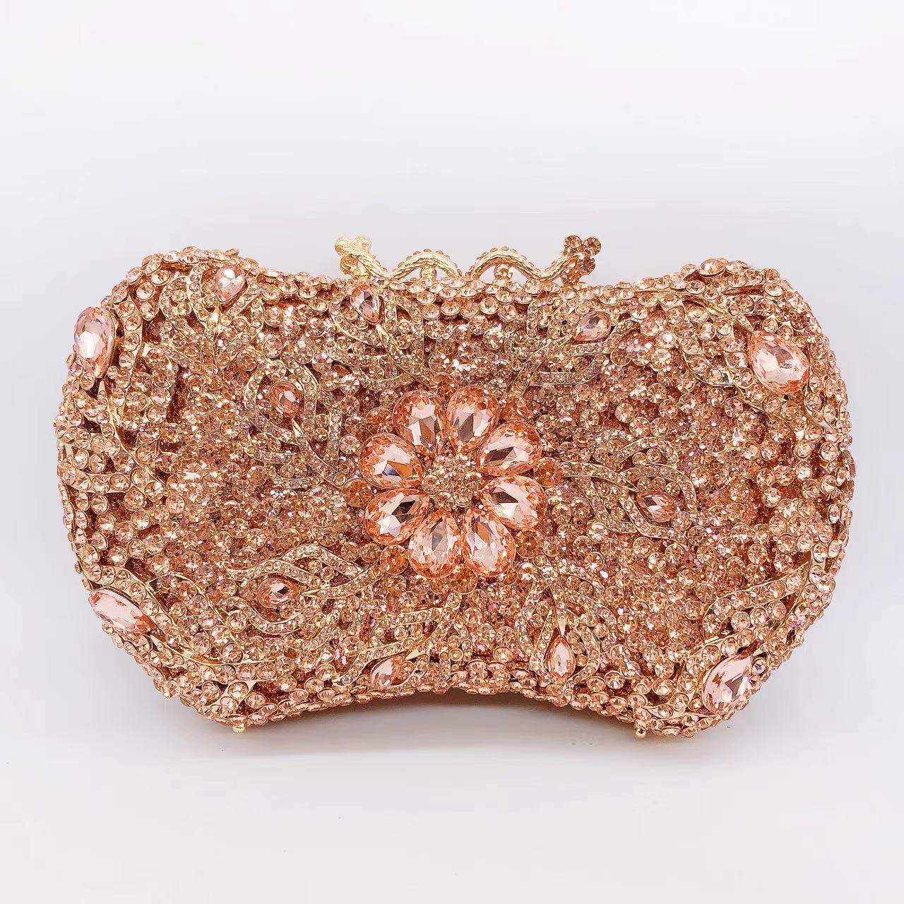 Women's Wei Mermaid Order Diamond Hollow Rhinestone Evening Bags
