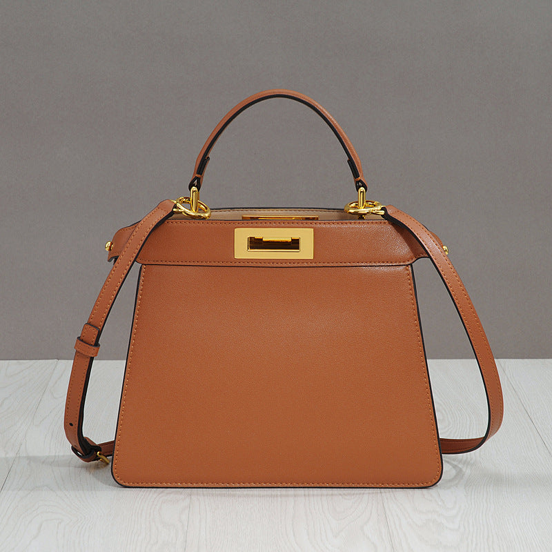 Women's Leather With Cat Design Fashion File Crossbody Bags