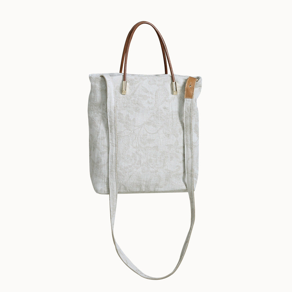 Women's Artistic Retro Cotton Linen Portable Niche Handbags