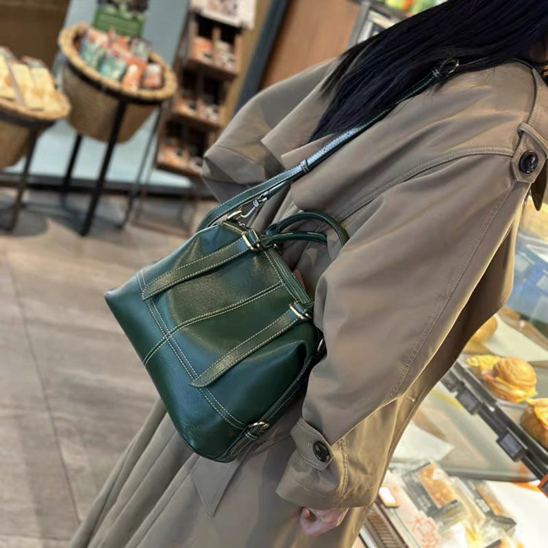 Women's Cowhide Large Capacity High-grade Elegant Handbags