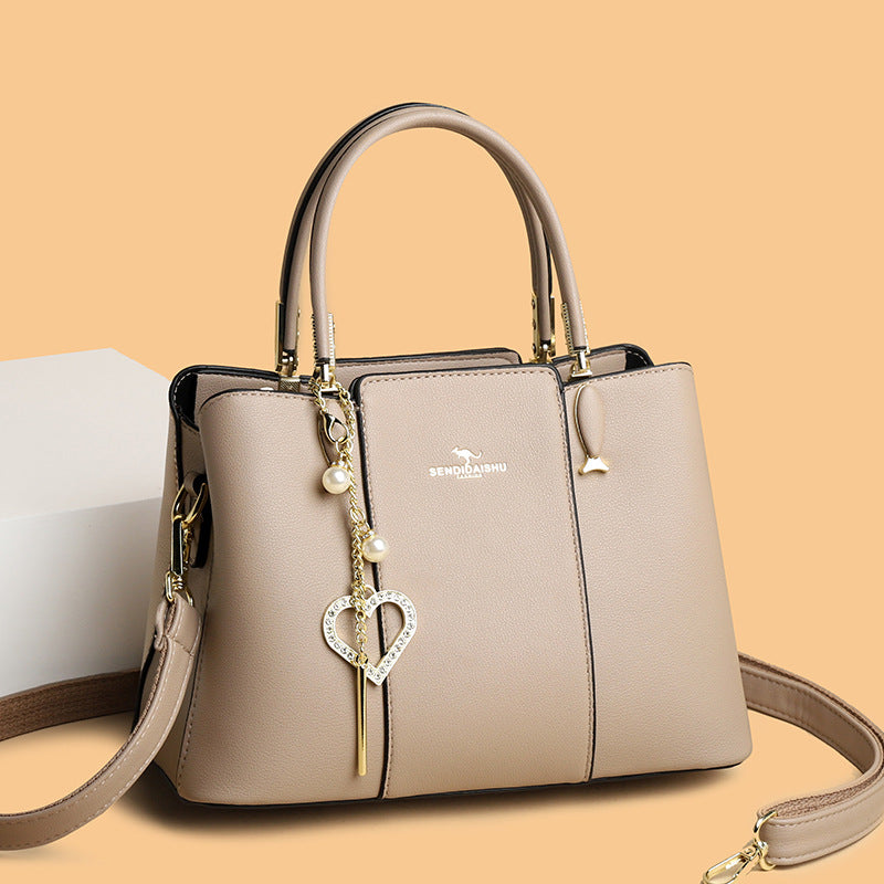 Women's Classic Soft Leather Fashion Mom Handbags