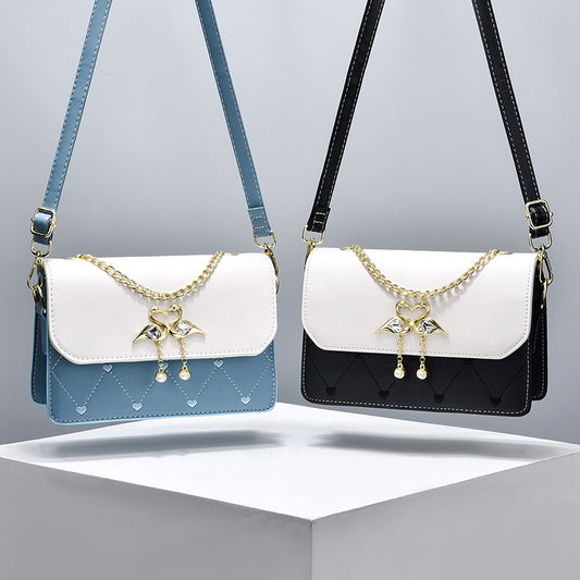 Women's Western Style Texture Embroidered Simple Chain Shoulder Bags