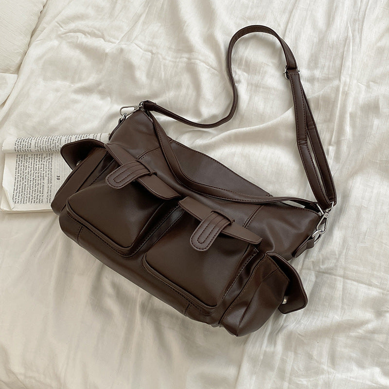 Women's Retro Trendy Large Capacity Fashion Underarm Crossbody Bags