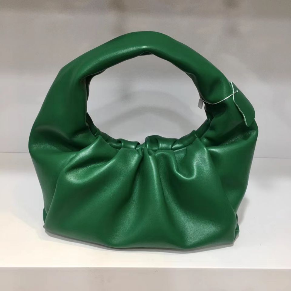 Women's Minority Pleated Clutch Cowhide Soft Leather Shoulder Bags