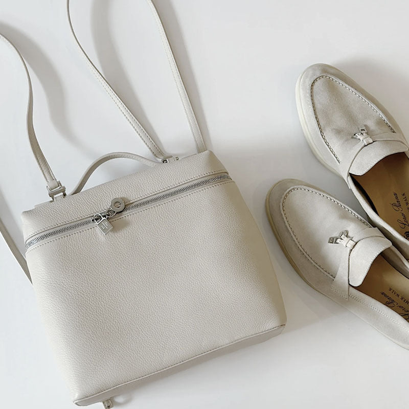 Women's Charming Leather Minimalist Soft Lychee Shoulder Bags
