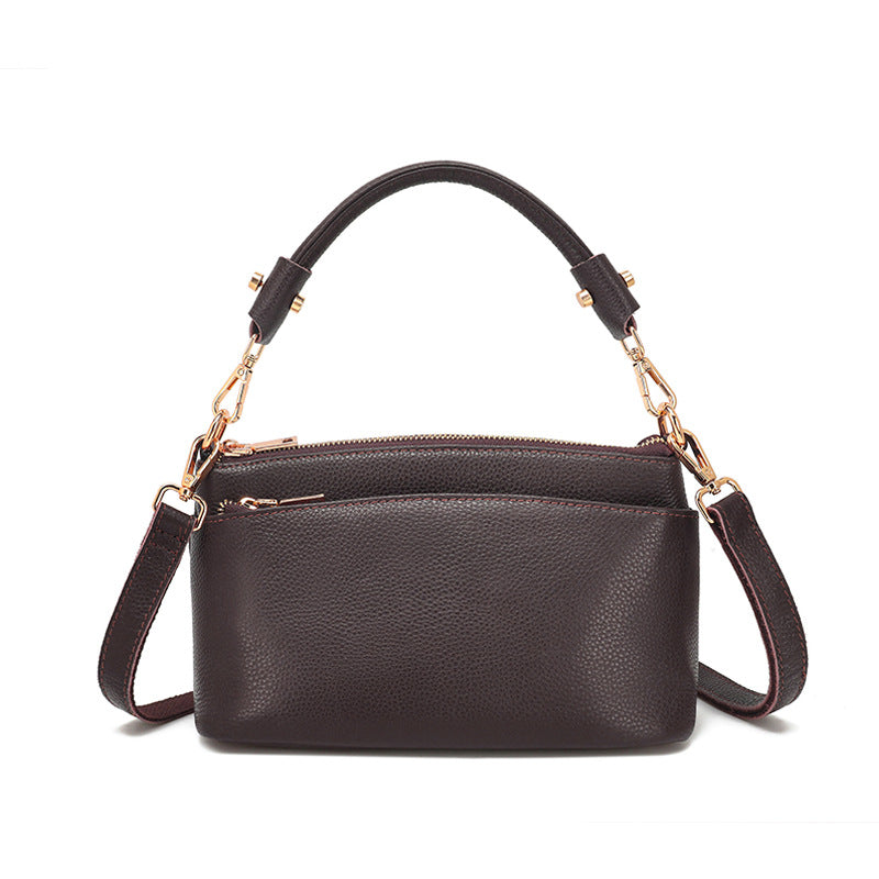 Women's Genuine Leather Commute Design Advanced Texture Shoulder Bags