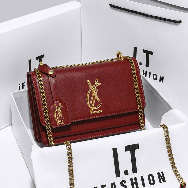 Women's Genuine Leather Fashion Chain High-grade Crossbody Bags