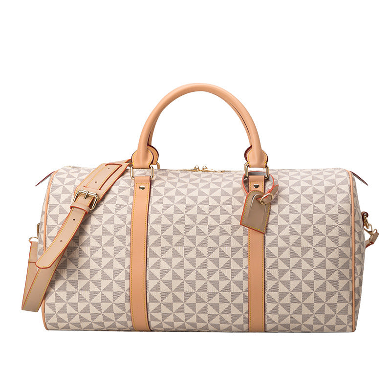 Women's Long-distance Large Capacity Business Printing Boston Handbags