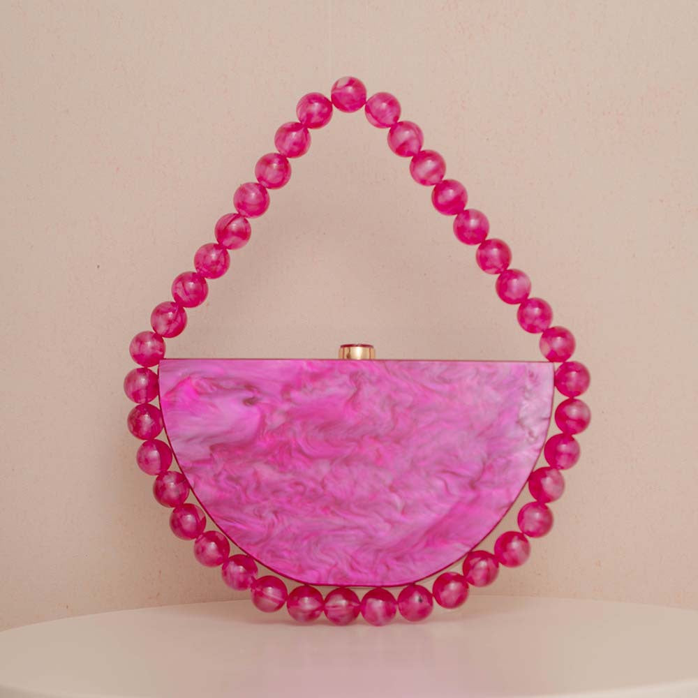 Women's Pearl Vintage Leopard Print Acrylic Hawksbill Simple Evening Bags