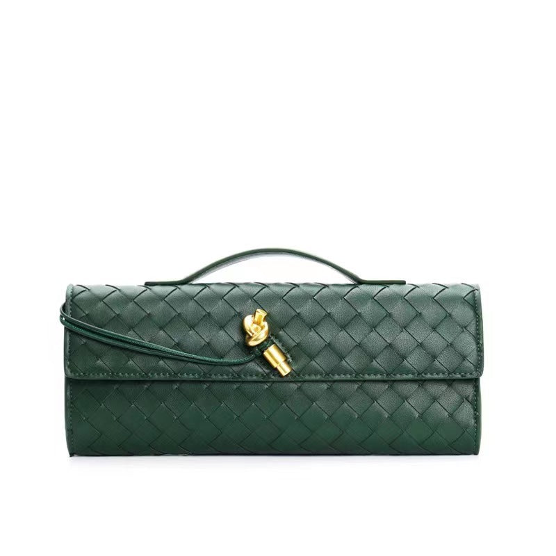 New Hand-woven Hardware High-grade Leather Underarm Crossbody Bags