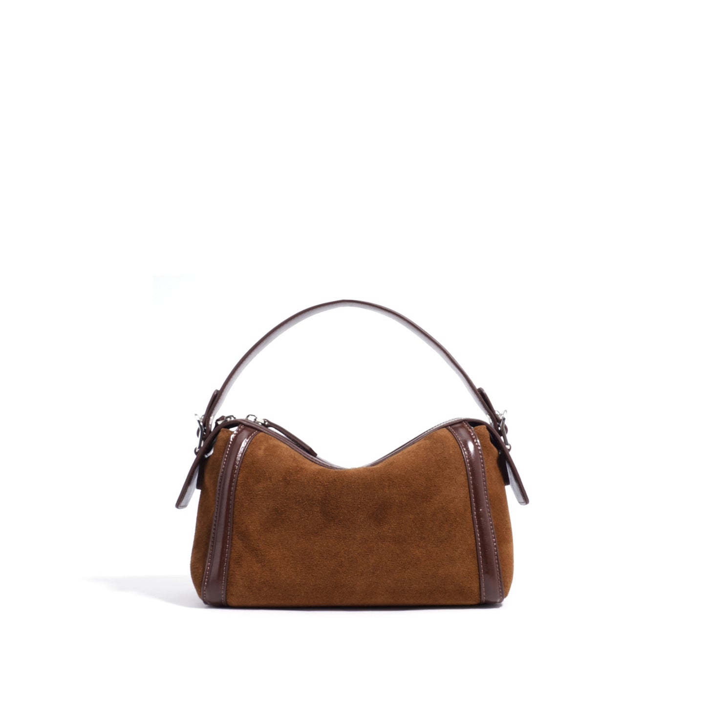 Classy Design Cowhide Boston Simple Textured Handbags